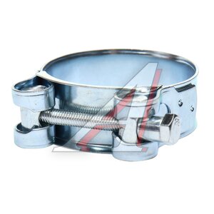 Изображение 2, W1-52-55-S Хомут силовой d=052-055 (53) оцинкованная сталь W1 TECHNIK