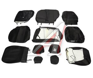 Изображение 2, ACCS-L-54 Авточехлы CHEVROLET Niva (16-17) экокожа черные комплект Лима AIRLINE