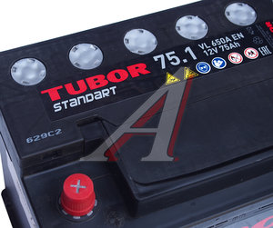 Изображение 3, 6СТ75(1) Аккумулятор TUBOR Standart 75А/ч