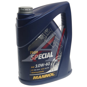 Изображение 1, 1181 Масло моторное SPECIAL SG/CD 10W40 п/синт.5л 7509 MANNOL
