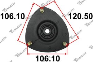 Изображение 4, ASMHO1001 Опора амортизатора HONDA Civic (00-) переднего правая TENACITY