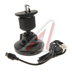 Изображение 2, CX025 Black Держатель телефона с беспроводной зарядкой черный XO