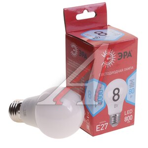 Изображение 1, LED A55-8W-840-E27 R Лампа светодиодная E27 A55 8W (60W) 220V нейтральный ECO ЭРА