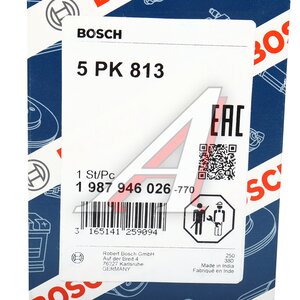 Изображение 6, 1987946026 Ремень приводной поликлиновой BMW 3 (E46) кондиционера BOSCH