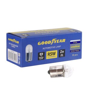 Изображение 2, GY012205 Лампа 12V R5W BA15s коробка (10шт.) цена за 1шт. GOODYEAR