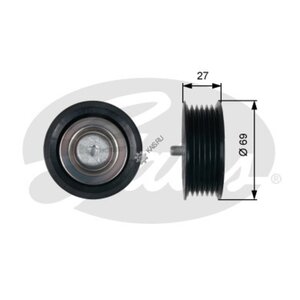 Изображение 2, T36487 Ролик приводного ремня MERCEDES Vito (10-), Sprinter (09-) натяжителя GATES
