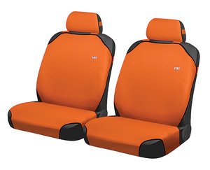 Изображение 1, 21238 Авточехлы (майка) на передние сиденья полиэстер оранжевые (4 предм.) Perfect Front CARFASHION