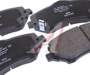 Изображение 3, 0986494493 Колодки тормозные DODGE Grand Caravan (09-) передние (4шт.) BOSCH