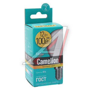 Изображение 2, LED12-G45/830/E14 Лампа светодиодная E14 G45 7W (60W) 220V теплый CAMELION