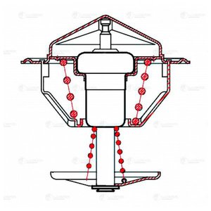 Изображение 5, LT03560 Термостат ГАЗ-3302, 2705 дв.ГАЗ-560 (85град.) LUZAR
