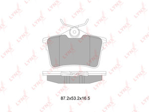 Изображение 1, BD6113 Колодки тормозные CITROEN Berlingo (08-) задние (4шт.) LYNX