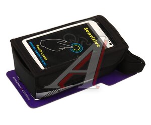 Изображение 1, 11612 Велосумка на раму с чехлом для телефона черная KLONK