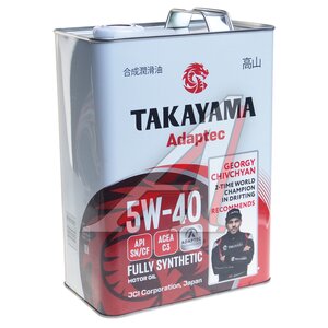 Изображение 1, 6056058 Масло моторное TAKAYAMA Adaptec SN/CF 5W40 синт.4л