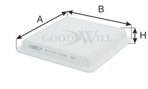 Изображение 3, AG473ECO Фильтр воздушный LIFAN X60 GOODWILL