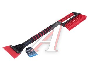 Изображение 2, AV-2161 Щетка со скребком 63см черно-красная AUTOVIRAZH
