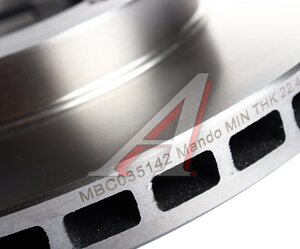 Изображение 4, MBC035142 Диск тормозной MITSUBISHI Pajero (02-) передний (1шт.) MANDO