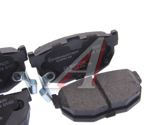 Изображение 3, 0986424418 Колодки тормозные HYUNDAI Elantra (00-) KIA Cerato задние (4шт.) BOSCH