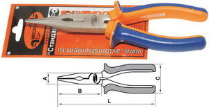 Изображение 1, 30316 Тонкогубцы 160мм прямые АВТОДЕЛО