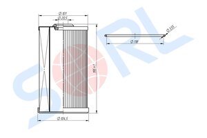 Изображение 3, RL6141BD73 Фильтр топливный ISUZU FVR34, FSR90, CYZ52, FSR34 грубой очистки SORL