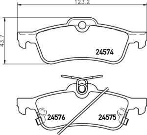 Изображение 2, MDB2914 Колодки тормозные TOYOTA Yaris (06-) задние (4шт.) MINTEX