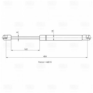 Изображение 2, GS1805 Амортизатор VW Touran, Caddy (04-) капота TRIALLI