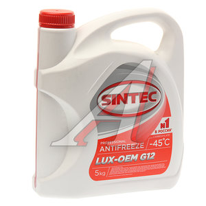 Изображение 1, 613503 Антифриз красный -45C 5кг G12+ LUXE SINTEC