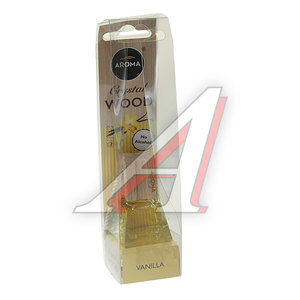 Изображение 1, 92844 Ароматизатор подвесной жидкостный (ваниль) 7мл "Crystal Wood" AROMA CAR