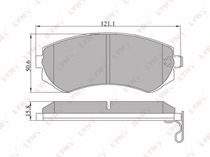 Изображение 1, BD5710 Колодки тормозные NISSAN Almera (95-00) передние (4шт.) LYNX