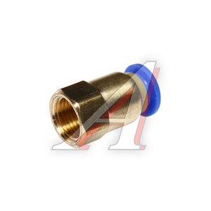 Изображение 2, ER-SPCF06-01 Соединитель трубки ПВХ, полиамид d=6мм (внутренняя резьба) М9х1 прямой металлический ЭВРИКА