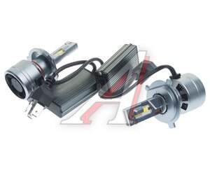 Изображение 1, CL90XP43LEDH4-2 Лампа светодиодная 12V H4 P43t 4300K бокс (2шт.) CLEARLIGHT