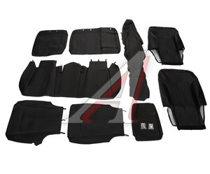 Изображение 1, 222418060606 Авточехлы KIA K5 (20-) экокожа черные комплект CARFASHION