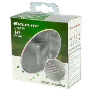 Изображение 1, EX-10703C Лампа 12V H7 55W PX26d до 3200K (2шт.) Long Life EXCELITE