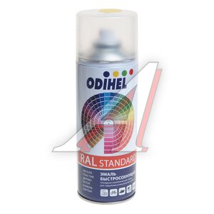 Изображение 1, RAL1021A Краска рапсово-желтая RAL1021 алкидная аэрозоль 520мл ODIHEL