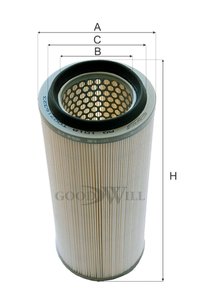 Изображение 3, AG1018 Фильтр воздушный KUBOTA GOODWILL