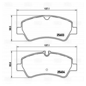 Изображение 1, PF4392 Колодки тормозные FORD Transit (14-) задние (4шт.) TRIALLI