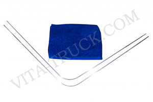 Изображение 1, шторка ТИП А син. Шторка автомобильная для лобового стекла 220х80см универсальная барашек синяя комплект ВИТА ТРАК