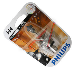 Изображение 2, 12342PRB1 Лампа 12V H4 60/55W P43t-38 +30% блистер (1шт.) Premium PHILIPS
