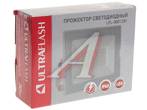 Изображение 3, UF-FL3001W Светильник светодиодный 220V 30W 6500K белый ULTRAFLASH
