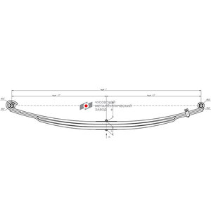 Изображение 1, 902403KZ-2902012-15 Рессора КАМАЗ-5490 передняя (3 листа) L=1830мм ЧМЗ