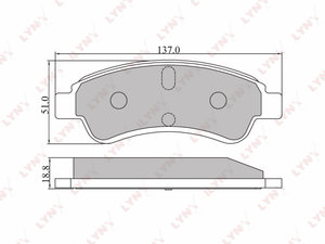 Изображение 1, BD2201 Колодки тормозные CITROEN Berlingo (M59) передние (4шт.) LYNX