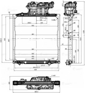 Изображение 3, LRc1281 Радиатор MAN TGA (00-) охлаждения двигателя LUZAR