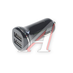 Изображение 1, Z1 black Устройство зарядное в прикуриватель 2USB 12-24V 2.1A HOCO