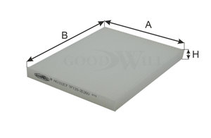 Изображение 3, AG332CF Фильтр воздушный салона HYUNDAI Tucson (04-), ix35 (10-) GOODWILL