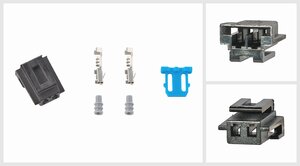 Изображение 1, 7760202 Разъем DAEWOO электрический (2-х контактный) TE PARTS