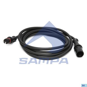 Кабель электрический АБС КАМАЗ-5490 SCANIA RENAULT L=1780 соединительный SAMPA, 4497120180/ 1.21679/ 096.2404, N2255200064,
                                                          фото 1 Изображение 1, 096.2404 Кабель электрический АБС КАМАЗ-5490 SCANIA RENAULT L=1780 соединительный SAMPA