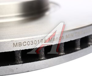 Изображение 5, MBC030198 Диск тормозной HYUNDAI Terracan (03-) передний (1шт.) MANDO