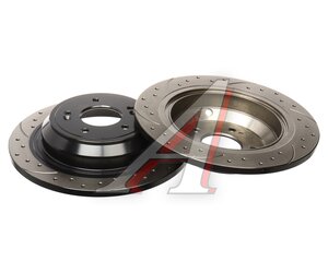 Изображение 1, BDF223 Диск тормозной HYUNDAI Genesis (09-) задний перфорированный комплект TAYGA