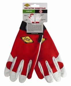 Изображение 1, 648-465 Перчатки кожаные спандекс р.L СOMFORT DDE