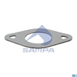 Изображение 2, 044.435 Прокладка коллектора SCANIA выпускного SAMPA