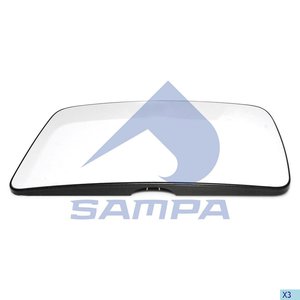 Изображение 5, 201.226 Элемент зеркальный MERCEDES Actros левый с подогревом SAMPA